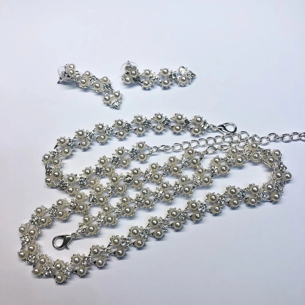 Faux Pearl Jewelry Set